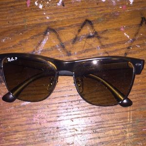 raybans tortoise sunglasses club master polarized